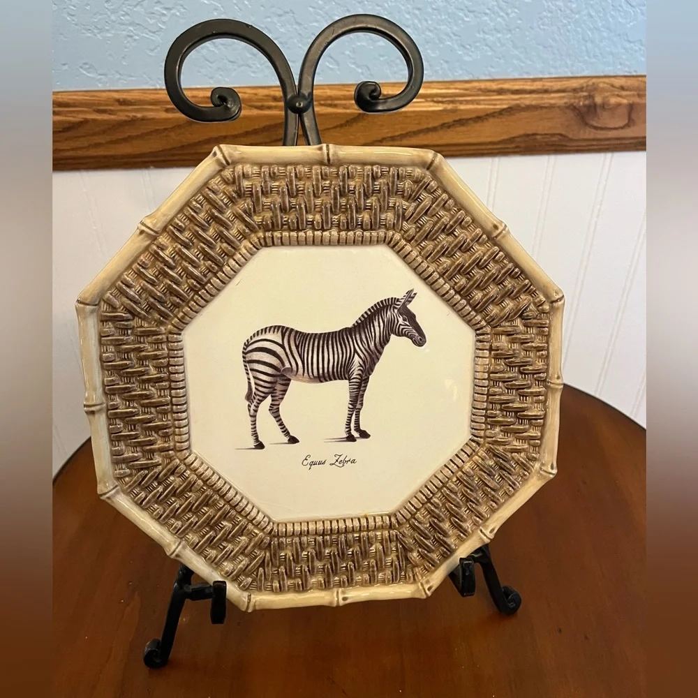 Raymond Waites Zebra plate decorative